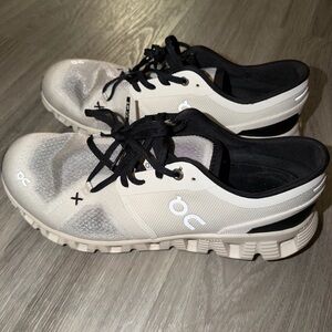 On Running Women's Cloud Sneakers in White/Black